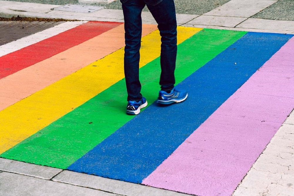 Look out for rainbow crossing